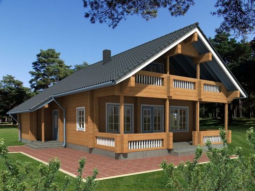 Casa prefabbricata - SIREL - PALMATIN Ltd. - in legno massiccio assemblato / ecologica / contemporanea