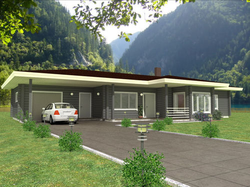 Casa prefabbricata - LEPP - PALMATIN Ltd. - in legno massiccio assemblato / ecologica / contemporanea