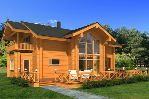 Casa prefabbricata - RHAPSODY - PALMATIN Ltd. - in legno massiccio assemblato / ecologica / modulare