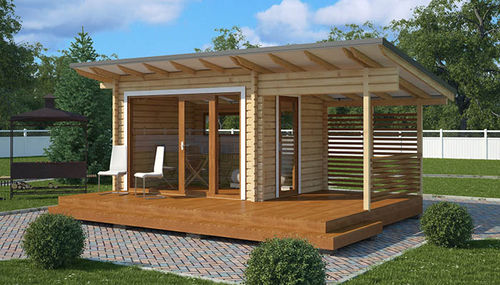 Capanno per giardino in legno massiccio - CHAFFINCH - Preloc oy Ltd - moderno / per uso residenziale