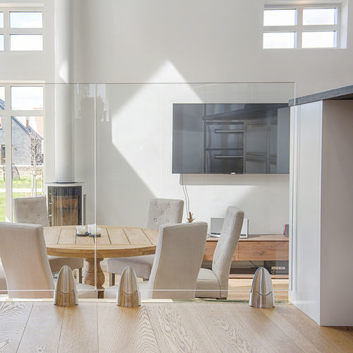 Ringhiera in vetro - EASY GLASS® - Q-railing - in acciaio inossidabile / pannelli in vetro / da esterno