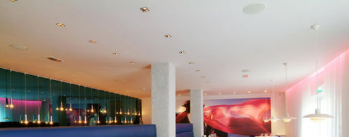 Isolante termo-acustico - QUIETSPRAY - Quietstone UK Ltd - in vetro riciclato / in pannelli / per soffitto