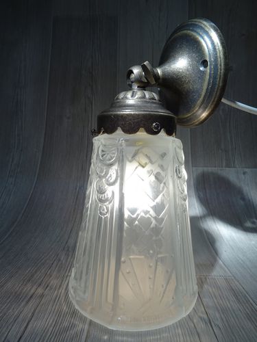 Applique Art Deco - BK TULIPE - TIEF - da interno / in ottone / in vetro