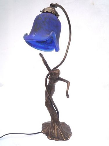 Lampada da tavolo - ISADORA - TIEF - in ottone / in vetro soffiato / in stile Art Nouveau