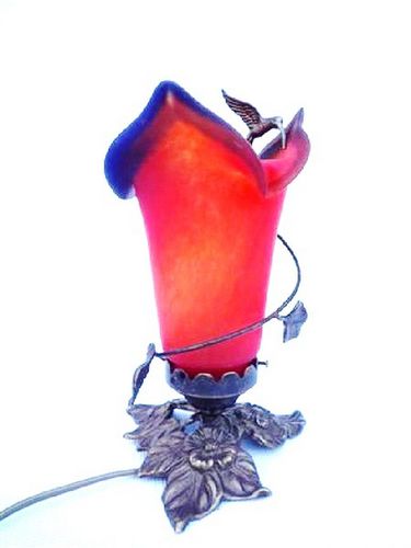 Lampada da tavolo - COLIBRI - TIEF - in ottone / in vetro soffiato / in stile Art Nouveau