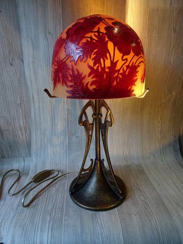 Lampada da tavolo - TIEF - in bronzo / in vetro / Art Deco