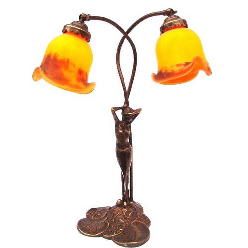 Lampada da tavolo - ELSA 2 - TIEF - in ottone / in vetro soffiato / in stile Art Nouveau
