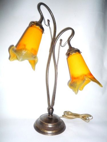 Lampada da tavolo - NANCY 2 - TIEF - in ottone / in vetro soffiato / in stile Art Nouveau