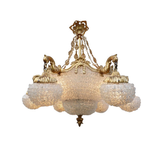 Lampadario in stile - MONTE CARLO - TIEF - in vetro / in bronzo / fatto a mano