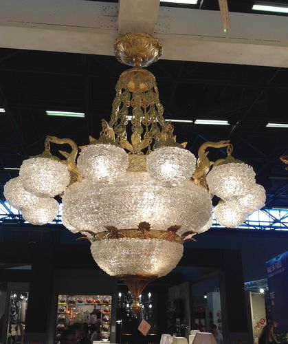 Lampadario in stile - PALACE - TIEF - in vetro / in bronzo