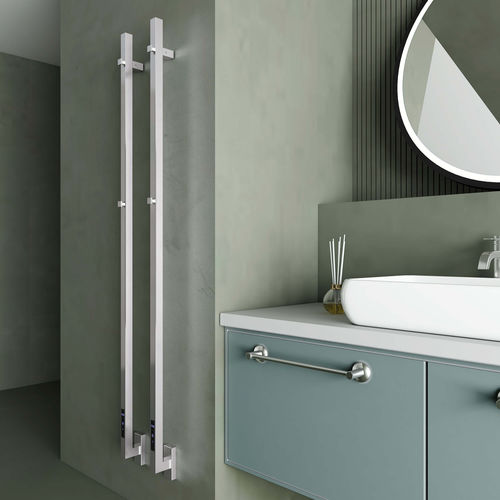 Scaldasalviette elettrico - MAXIM - Carisa Designer Radiators - contemporaneo / in metallo / argentato