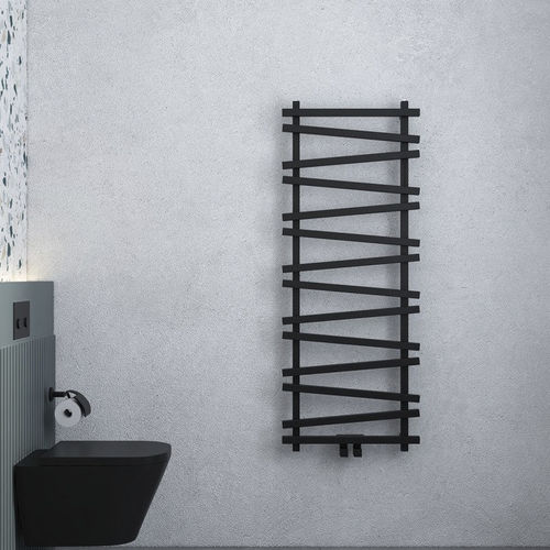 Scaldasalviette ad acqua calda - VIVEK - Carisa Designer Radiators - contemporaneo / in alluminio / nero