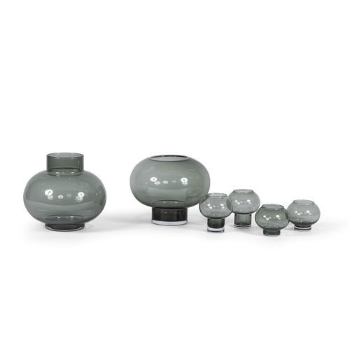 Vaso contemporaneo - SMOKE BOLL - DEKOCANDLE - in vetro / fatto a mano