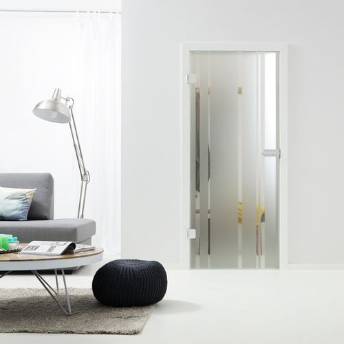 Porta da interno - Vision  - Svedex - in vetro / battente / contemporanea