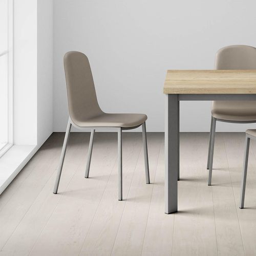 Sedia contemporanea - MOLY - Cancio - da interno / in tessuto / in legno compensato