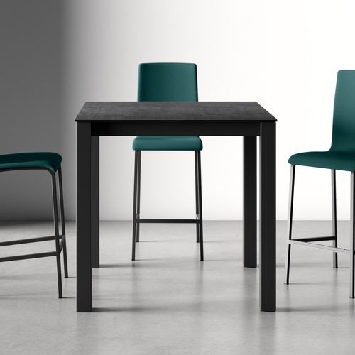 Tavolo alto contemporaneo - MULTIPLUS  - Cancio - in laminato / in vetro temprato / in ceramica