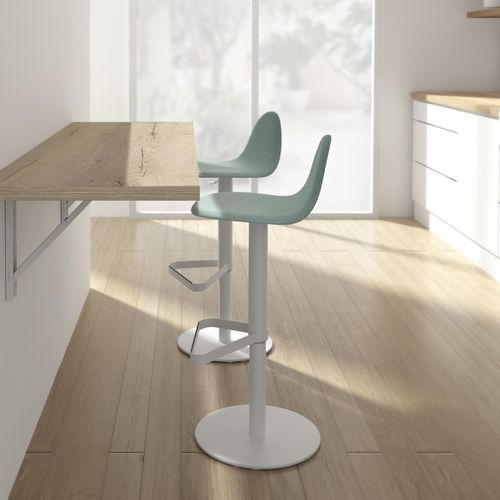 Sedia alta contemporanea - TABU - Cancio - da interno / in tessuto / in legno compensato