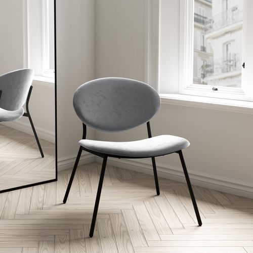 Poltrona contemporanea - WAY XL - Cancio - in tessuto / grigia / bianca