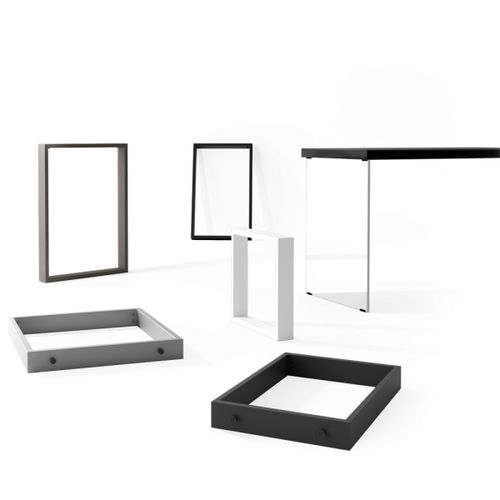 Base per tavolo in alluminio laccato - FIX  - Cancio - contemporaneo / per tavolo alto / contract