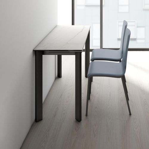 Tavolo contemporaneo - POKER  - Cancio - in vetro / in laminato / in ceramica