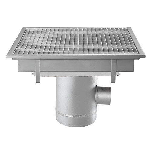 Piletta in acciaio inossidabile - C60100TLP - Caggiati Maurizio srl - per stanza da bagno / con griglia / verticale