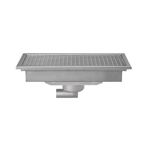 Piletta in acciaio inossidabile - C6030TZ - Caggiati Maurizio srl - per stanza da bagno / con griglia / rettangolare