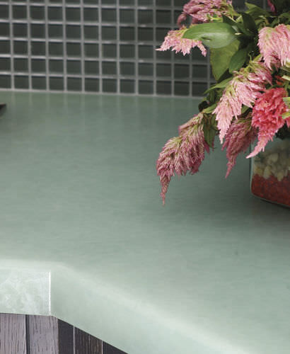 Piano di lavoro in pietra - BIO-GLASS® : ORIENTAL JADE - Coverings ETC - da cucina / in materiale riciclato