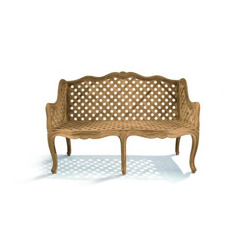 Panca da giardino in stile - J L 15 TC 4 - MASSANT - in legno / con schienale / con braccioli