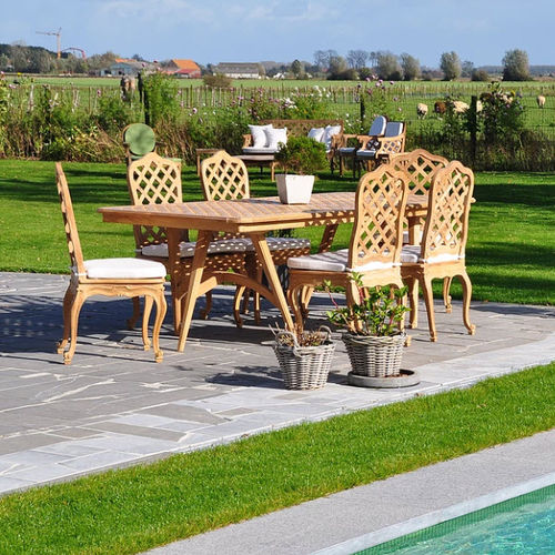 Sedia da giardino classica - J ITT 17 - MASSANT - da esterno / in legno / per uso residenziale