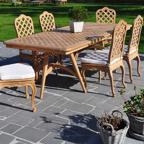 Tavolo in stile Luigi XV - J DT L15/230-M - MASSANT - in legno / rettangolare / da giardino