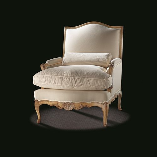Poltrona in stile - R TF 13 - MASSANT - in tessuto / in legno / con poggiapiedi