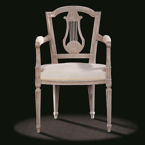 Poltrona in stile Luigi XVI - L16 T 3/2 - MASSANT - in tessuto / in legno