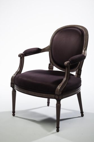 Poltrona in stile Luigi XVI - L16 TF 9 - MASSANT - in tessuto / in legno / a medaglione