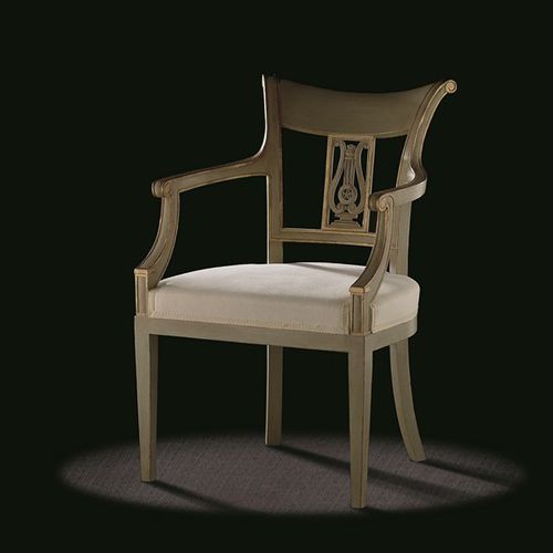 Poltrona in stile Direttorio - D TF 2 / 1 - MASSANT - in tessuto / in legno