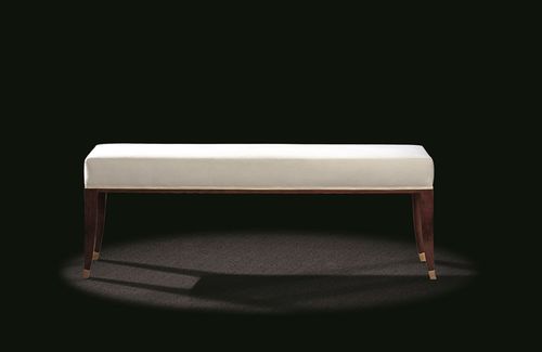 Divanetto imbottito Art Deco - AD T B 5 - MASSANT - con supporto in legno / bianco