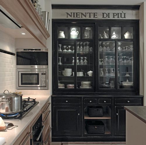 Credenza con alzata classica - COSI NEGRO USED - COSI - in legno