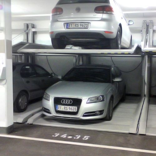 Piattaforma di parcheggio idraulica - Parkline N5102 - Nussbaum Parking - elettrica / a due livelli