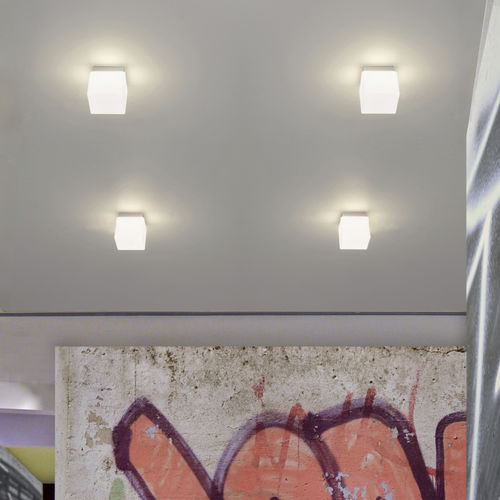 Plafoniera contemporanea - CUBE - Casablanca Leuchten GmbH Distribution millelumen  - quadrata / in alluminio / in vetro soffiato
