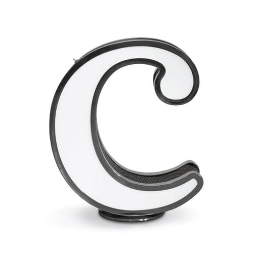 Lampada da terra - LETTER C - DelightFULL - in acciaio inossidabile / in acrilico / design originale