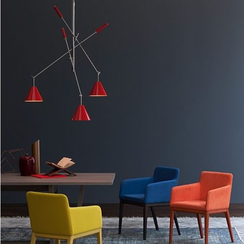 Lampadario contemporaneo - SINATRA - DelightFULL - in ottone / in acciaio / in alluminio