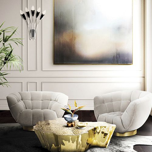 Applique design originale - NORAH - DelightFULL - da interno / in alluminio / in ottone