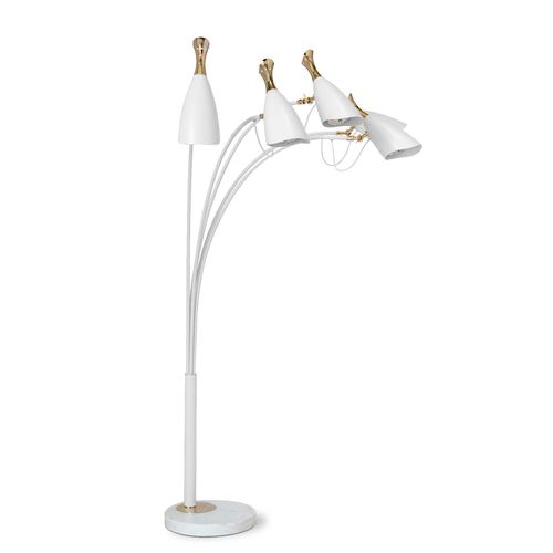 Lampada da terra - DUKE 5 - DelightFULL - in alluminio / in ottone / contemporanea