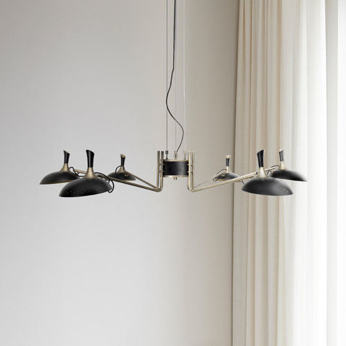 Lampadario contemporaneo - ABBEY - DelightFULL - in ottone / in alluminio / da 6 lampadine