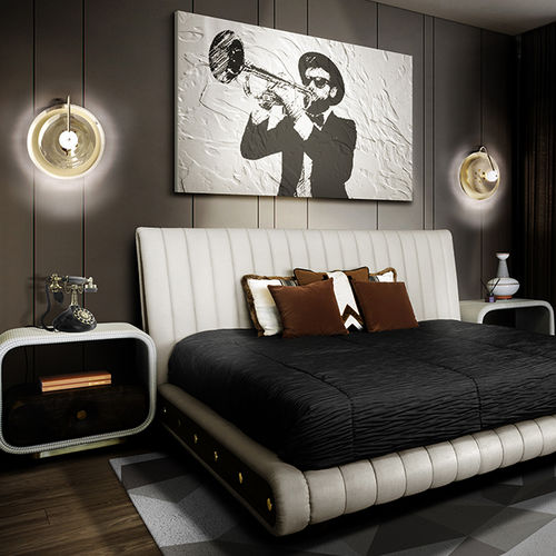 Applique contemporanea - BASIE - DelightFULL - da interno / in alluminio / in ottone