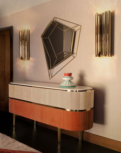 Applique contemporanea - PARKER - DelightFULL - da interno / in ottone / fissa