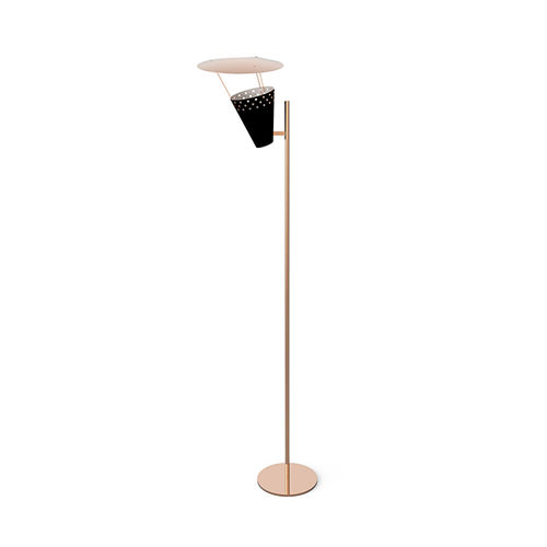 Lampada da terra - LEE - DelightFULL - in alluminio / in ottone / vintage