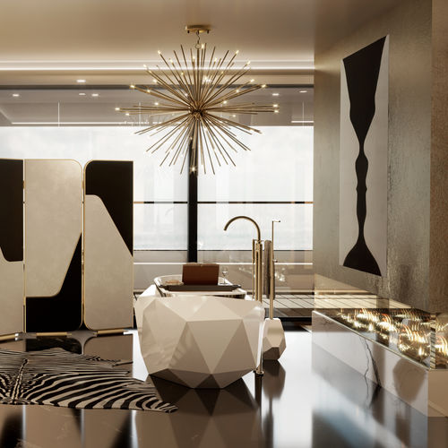 Lampada a sospensione - CANNONBALL - DelightFULL - in ottone / contemporanea / con cavo