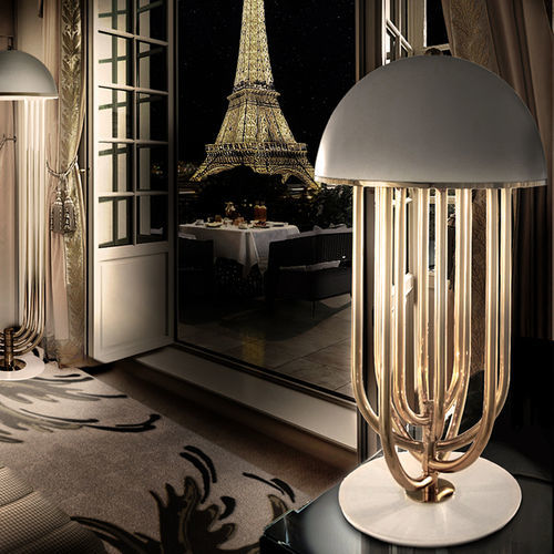 Lampada da tavolo - TURNER - DelightFULL - in alluminio / in ottone / in acciaio