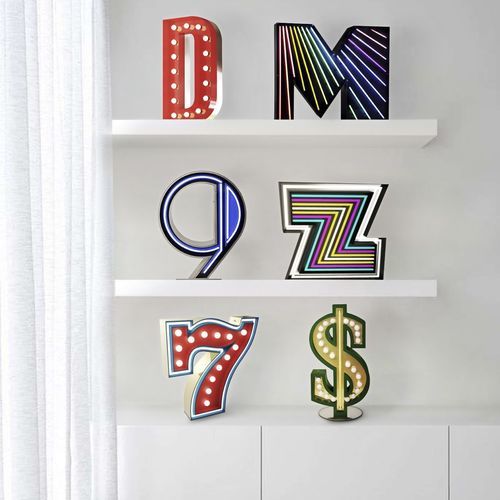 Lampada da terra - GRAPHIC: 7 - DelightFULL - in alluminio / in ottone / design originale