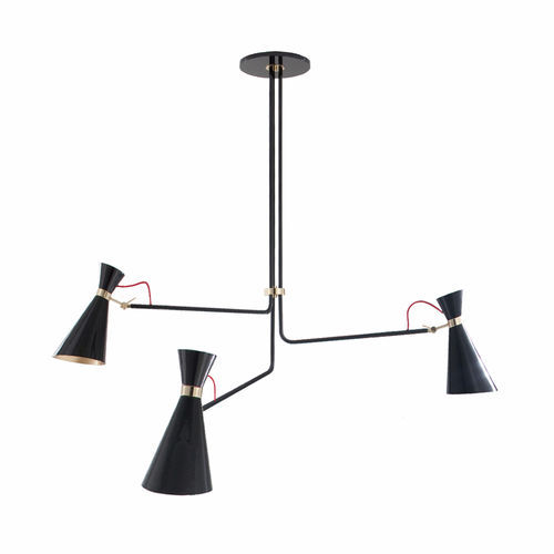 Lampadario contemporaneo - SIMONE - DelightFULL - in ottone / in alluminio / con 3 punti luce